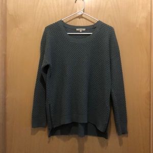 Madewell Dark Teal Sweater with Zippers on sides